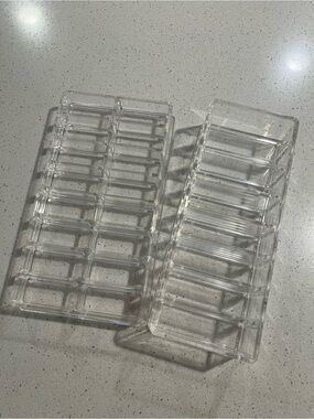 The Container Store Clear Plastic Accessory Storage Trays